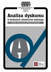 Okładka: Analiza dyskursu w badaniach szkolnictwa wyższego