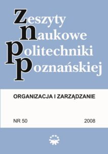 Okładka: Organizacja i Zarządzanie, 2008/50