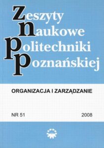 Okładka: Organizacja i Zarządzanie, 2008/51