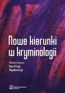 Okładka: Nowe kierunki w kryminologii
