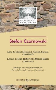 Okładka: Listy do Henri Huberta i Marcela Maussa (1905-1937)