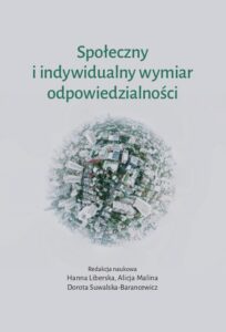 Okładka: Społeczny i indywidualny wymiar odpowiedzialności