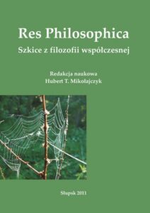 Okładka: Res Philosophica