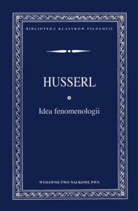 Okładka: Idea fenomenologii