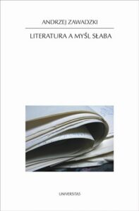 Okładka: Literatura a myśl słaba