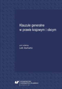 Okładka: Klauzule generalne w prawie krajowym i obcym