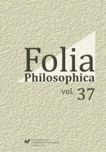 Okładka: Folia Philosophica. Vol. 37