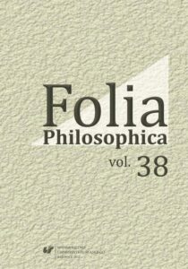 Okładka: Folia Philosophica. Vol. 38