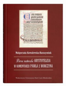 Okładka: Parva naturalia Arystotelesa w komentarzu Pawła z Worczyna