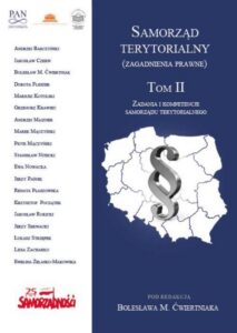 Okładka: Samorząd terytorialny (zagadnienia prawne) Tom II. Zadania i kompetencje samorządu terytorialnego