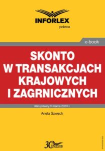 Okładka: Skonto w transakcjach krajowych i zagranicznych