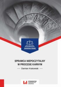 Okładka: Sprawca niepoczytalny w procesie karnym