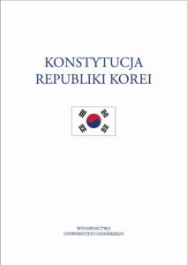 Okładka: Konstytucja Republiki Korei