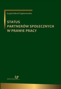 Okładka: Status partnerów społecznych w prawie pracy