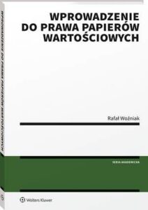 Okładka: Wprowadzenie do prawa papierów wartościowych