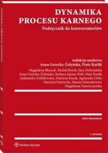 Okładka: Dynamika procesu karnego. Podręcznik do konwersatoriów