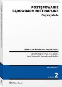 Okładka: Postępowanie sądowoadministracyjne. Zarys wykładu