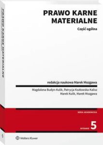 Okładka: Prawo karne materialne. Część ogólna