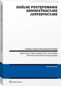 Okładka: Ogólne postępowanie administracyjne jurysdykcyjne
