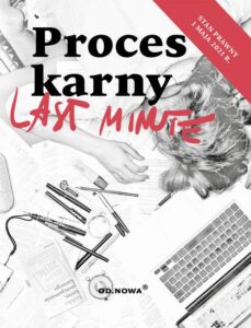 Okładka: Last minute proces karny maj 2021