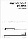 Okładka: Socjologia prawa. Zarys wykładu