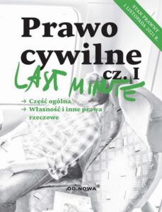 Okładka: Last Minute Prawo cywilne cz.I - listopad 2021