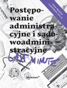Okładka: Last Minute postępowanie administracyjne listopad 2021