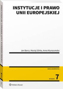 Okładka: Instytucje i prawo Unii Europejskiej