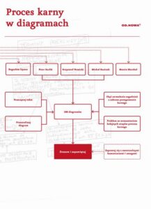 Okładka: Prawo w diagramach. Proces Karny