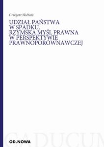 Okładka: Udział państwa w spadku. Rzymska mysl prawna