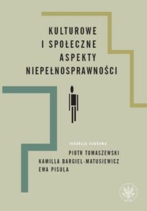 Okładka: Kulturowe i społeczne aspekty niepełnosprawności