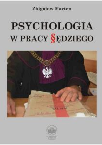 Okładka: Psychologia w pracy sędziego