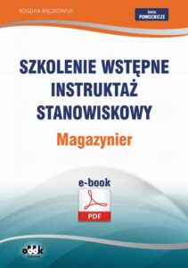 Okładka: Szkolenie wstępne Instruktaż stanowiskowy Magazynier
