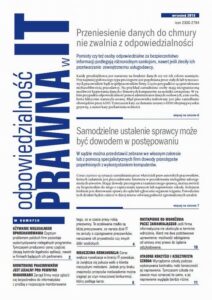 Okładka: Odpowiedzialność prawna w IT wrzesień 2013