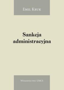 Okładka: Sankcja administracyjna