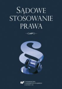 Okładka: Sądowe stosowanie prawa