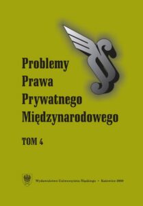 Okładka: Problemy Prawa Prywatnego Międzynarodowego. T. 4