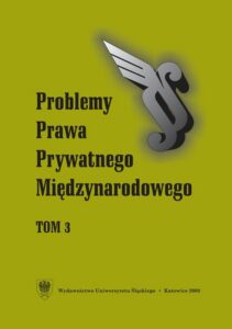 Okładka: Problemy Prawa Prywatnego Międzynarodowego. T. 3