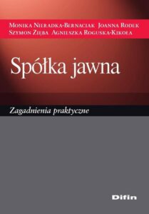 Okładka: Spółka jawna. Zagadnienia praktyczne