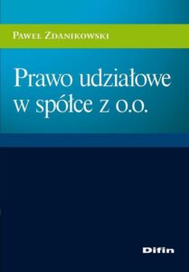 Okładka: Prawo udziałowe w spółce z o.o.