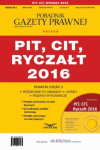 Okładka: Podatki 2016/04 Podatki cz.2 PIT,CIT,Ryczałt 2016
