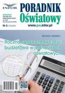 Okładka: Roczna sprawozdawczość budżetowa w jednostkach oświatowych