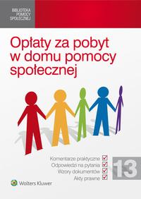 Okładka: Opłaty za pobyt w domu pomocy społecznej