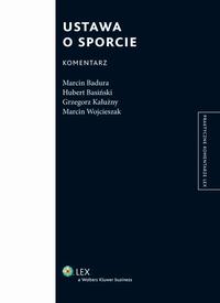 Okładka: Ustawa o sporcie. Komentarz