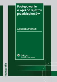 Okładka: Postępowanie o wpis do rejestru przedsiębiorców