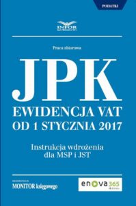Okładka: Jednolity Plik Kontrolny. Ewidencja VAT od 1 stycznia 2017