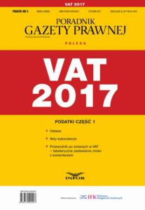 Okładka: Podatki cz.1 VAT 2017