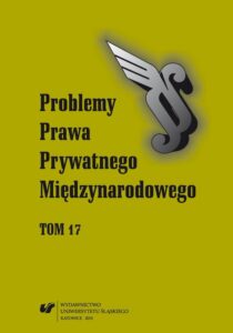 Okładka: Problemy Prawa Prywatnego Międzynarodowego. T. 17