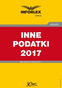Okładka: INNE PODATKI 2017