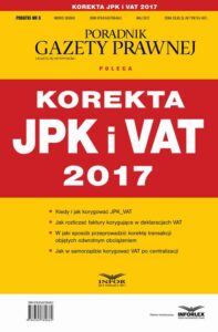 Okładka: Korekta JPK i VAT 2017